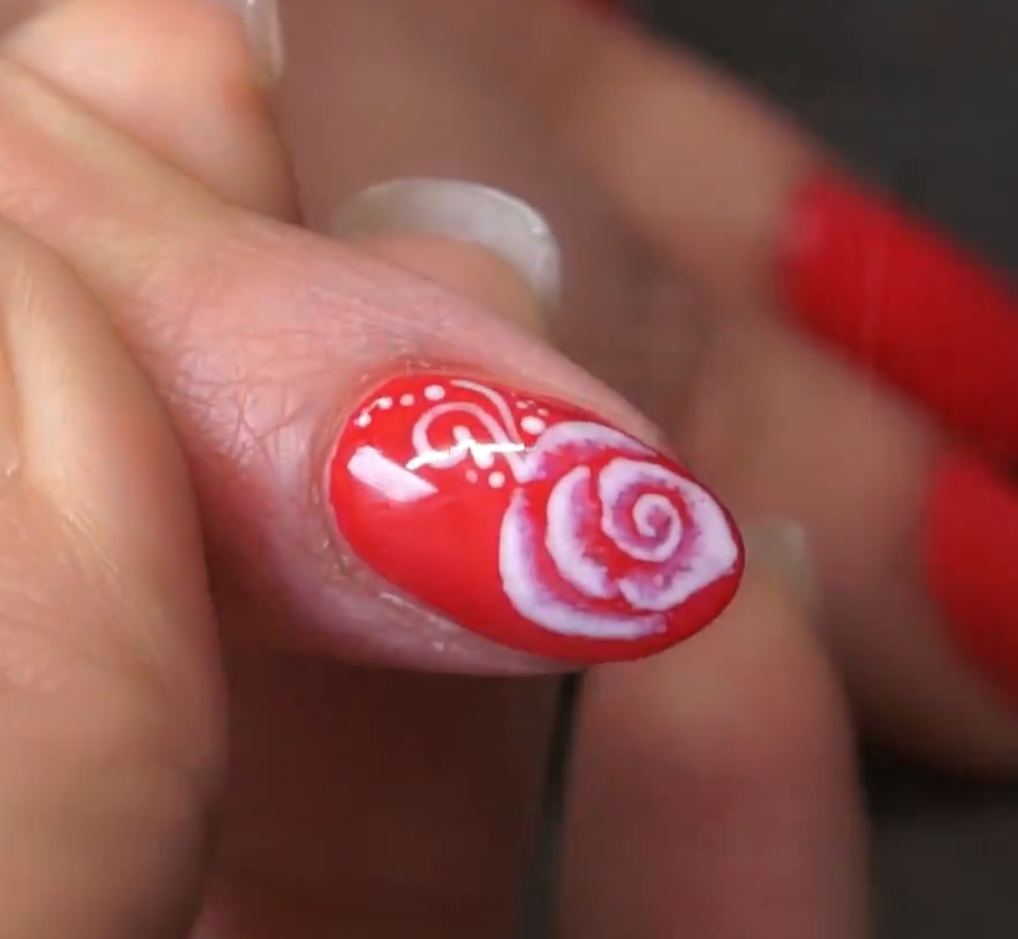 Nail Art Tutorial Artistic Red Rose Nails Nailpro